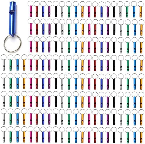Tergy Emergency Whistle with Keychain Aluminum Survival Whistle Key Chain for Camping Hiking Boating Hunting Fishing