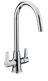 Bristan Echo Easy Fit Kitchen Sink Lever Handles Tall Swivel Spout Mixer Tap Faucet Chrome Plated (EC SNK EF C)