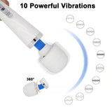 Babalake Cordless Hand Held Massager for Sore Muscles - Rechargeable Deep Tissue Percussion Wand, Neck Back & Shoulder Pain Relief, 10 Modes 5 Speeds, Portable & Wireless Electric Muscle Massagers
