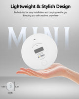 Smoke Detector Carbon Monoxide Detector Combo 10 Year Battery, Kttrey 2 in 1 CO & Smoke Alarm with LCD Screen and Test/Silence Button, 3 Pack