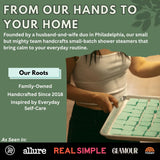 Morning Energy Shower Steamers Aromatherapy for Energy - Christmas Gift - Adult Stocking Stuffer - USA Made - Peppermint & Lemon Shower Bomb Tablets -Soothing Natural Essential Oils (10 Pack)