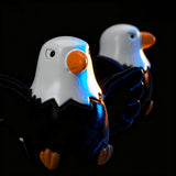 Nyuemystery 100 Pcs Mini Resin Bald Eagle Figurines, Patriotic American Eagle Statues for Garden Decor, Party Supplies, Independence Day Celebrations (Bald Eagle)