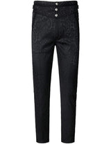 VATPAVE Mens Gothic Pants Costume Steampunk Victorian Pants XL Black