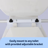 Medline Toilet Safety Rail For Seniors with Easy Installation, Height Adjustable Toilet Safety Frame, Bathroom Assist Rail with Armrests, Bathroom Safety, 250 lb. Weight Capacity