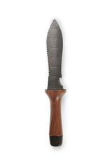 Hori Hori Garden Knife, Traditional Japanese Weeding Tool with ergonomic wooden handle. Large 7'inch blade with case. (Standard blade)