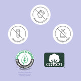 Rael Disposable Underwear for Women, Organic Cotton Cover - Postpartum Essentials, Leak Locker, Unscented, Maximum Coverage (Size L-XL, 20 Count)