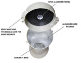 Outdoor Cigarette Receptacle – Heavy-Duty Ashtray, Commercial-Grade, 100% Aluminum Lined, Rotomolded Poly Construction, Smoke Butler Outdoor Cigarette Disposal Unit (Charcoal)