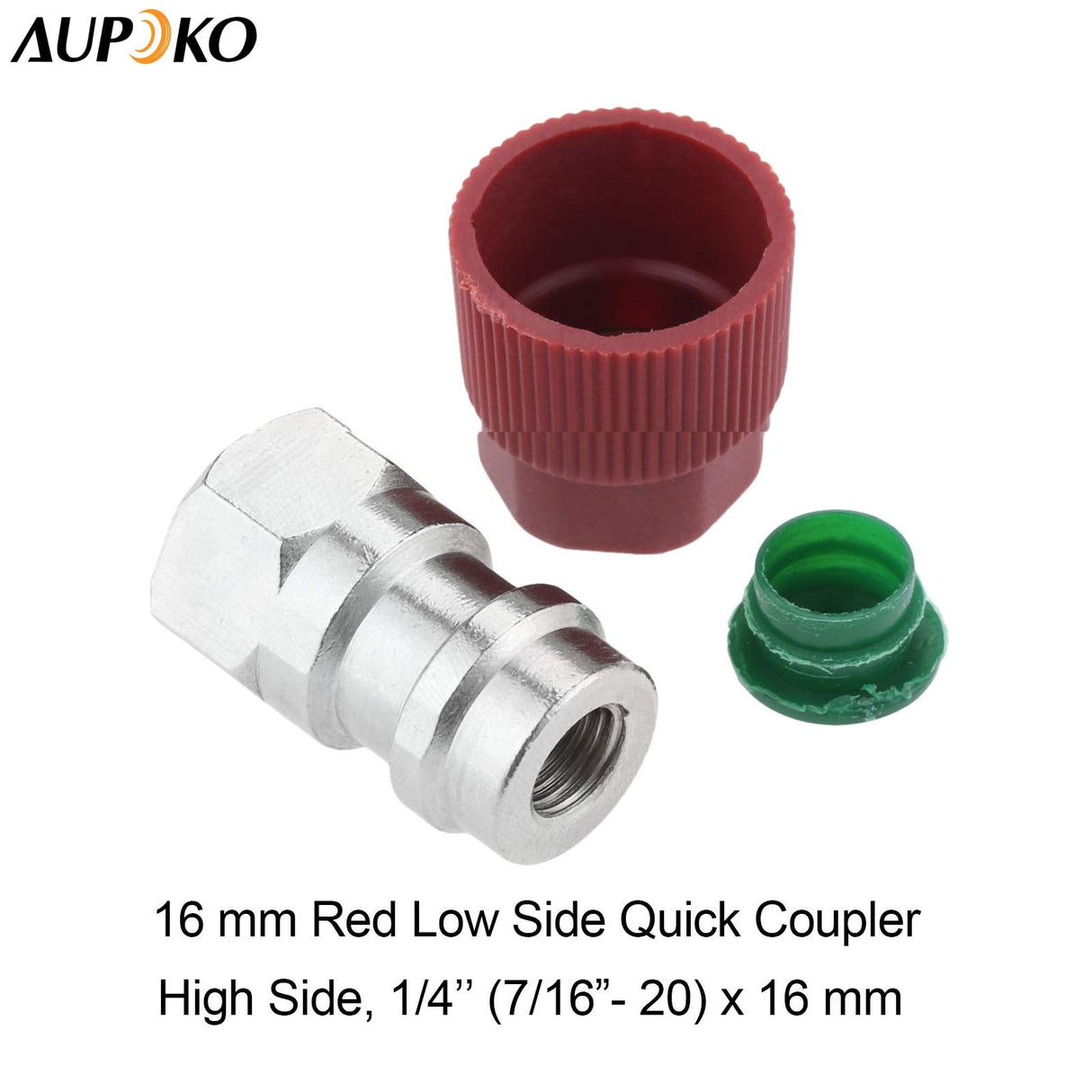 R12 to R134A Adapter, R12 R22 to R134A High/Low Fitting Port Retrofit 1/4’’ to 7/16"-20 UNF Conversion Adapter, Fits for AC Air Conditioner Refrigerant