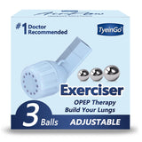 Mucus Clearance and Lung Expansion Device, Flutter Valve Mucus Removal Device, Lung Exerciser Device for Lung Strengthener, Breathing Exercise Device for Lungs (Light Blue)