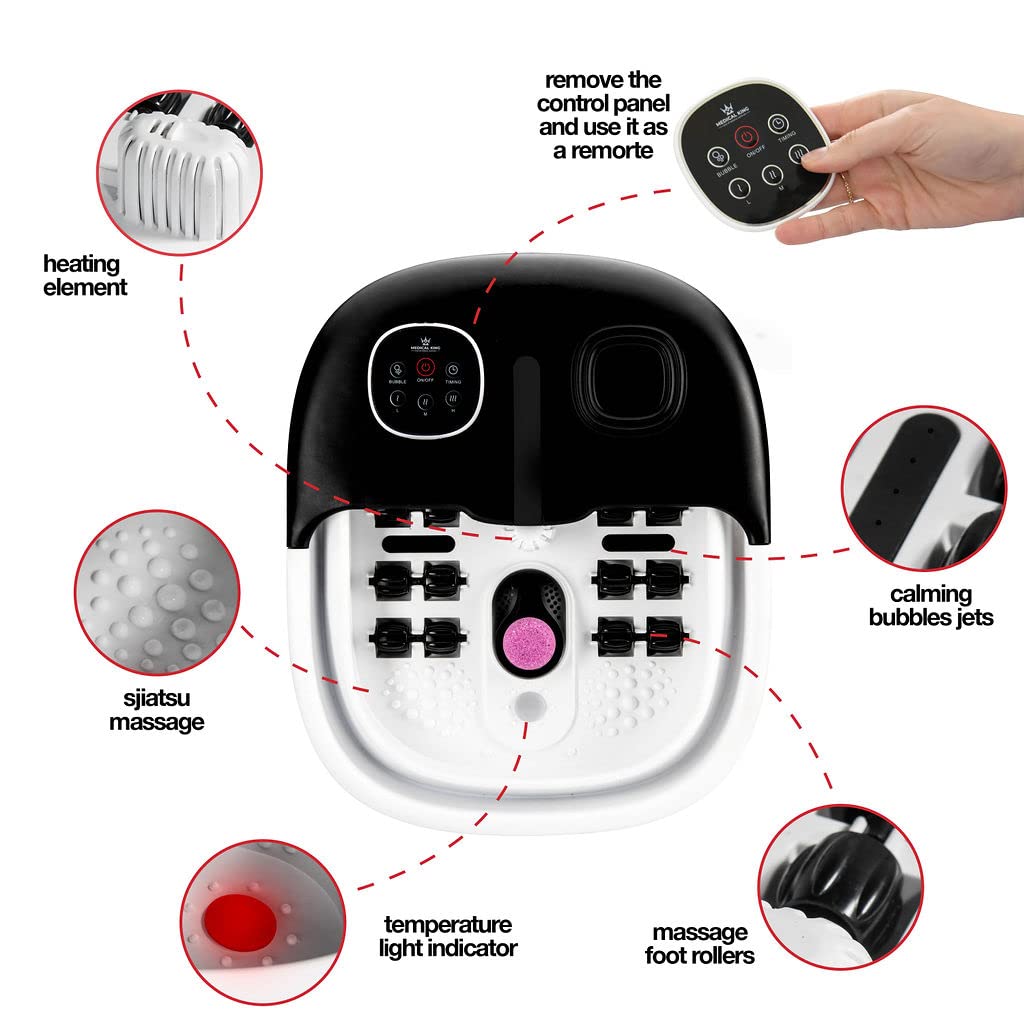 Medical king Foot Spa with Heat and Massage and Jets Foot Soaking tub