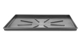 Camco Low Profile Washing Machine Drain Pan with PVC Fitting - 29 inch x 33 inch ID and 30.5 inch x 34.5 inch OD - Protects Your Floors from Washing Machine Leaks - Easy to Use - Graphite - 20784
