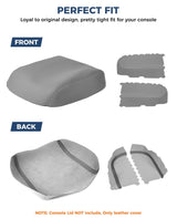 ISSYAUTO Center Console Cover and Front Door Panel Armrest Cover Kit Compatible with 2009-2015 Pilot, Gray Armrest Replacement. Must-Have Christmas Thanksgiving Gifts for Men Women.