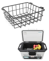Wire Basket for Ninja FrostVault Hard Cooler & Wheeled Cooler - Heavy-Duty Organizer Rack for Efficient Storage, Dry-Goods Basket for Perfect for Camping Trips or Outdoor Parties, Black(L)