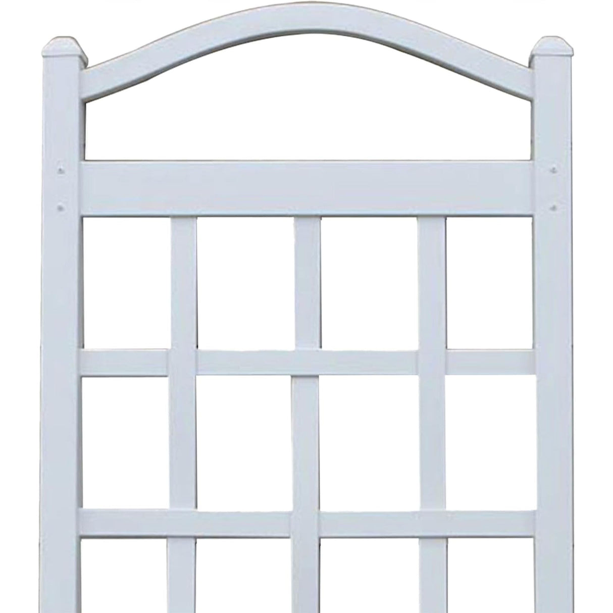 Dura-Trel Cambridge Wall Mounted Garden Vinyl Trellis, 28" x 75", White
