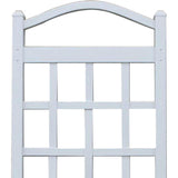 Dura-Trel Cambridge Wall Mounted Garden Vinyl Trellis, 28" x 75", White