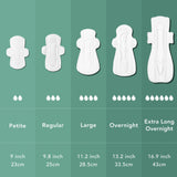 Rael Pads for Women, Organic Cotton Cover - Period Pads with Wings, Feminine Care, Sanitary Napkins, Heavy Absorbency, Unscented (Large, 36 Count)