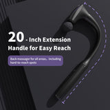 CAREKING 2-in-1 Detachable Muscle Massage Gun Deep Tissue with 20'' Extension Handle, Back and Neck Massager for Pain Relief, Handheld Massager for Shoulder Lower Back Leg Waist, FSA HSA Eligible