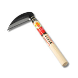 Hounen Miyawaki Nejiri Kama Weeder – Japanese Weeding Sickle, Twisted Stainless Steel, 4.7 in (12 cm) Blade, 13 in (33 cm), Root Slicer for Garden Beds & Crabgrass, Made in Japan (High-Carbon Steel)