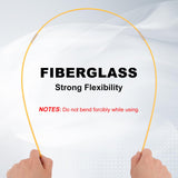 Boeray 22FT Fiberglass Running Electrical Wire Cable Pulling Fish Tape kit in a Carrying Case Through Wall Cable Snake Rods Electrical Tools Kit with Different Attachments