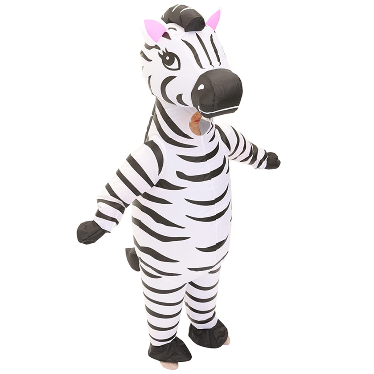 Arokibui Inflatable Zebra Costume Funny Blow up Animal Costume for Cosplay Party Christmas Halloween Suit Festival Suit Jumpsuit