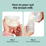 TOVVILD Breast Pump Milk Collection Cup - Compatible with Spectra S1/S2/S9, Not Original Accessories, Replace Breast Pump Kits, 24mm Flange Milk Collector Cup Tubing Parts