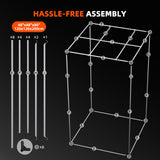 Spider Farmer 4x4 Grow Tent 2026 New, 48"x48"x80" with Cable Pass-Through, Controller Landyard, Enlarged View Window, 1680D Thicken Mylar Canvas for Indoor Hydroponic Growing for SF4000 SE5000 G5000