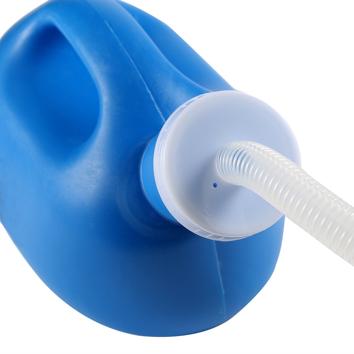 ONEDONE Urinals for Men - Portable Urinal for Men Spill Proof Nighttime Men's Urinal Bottle Male Pee Bottle Urine Bottle 68 OZ for Hospital Home Camping Car Travel 45" Long Hose with Lid (Blue)