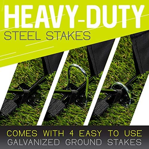 Franklin Sports Blackhawk Backyard Soccer Goal - Portable Pop Up Soccer Nets - Youth + Adult Folding Indoor + Outdoor Goals - Multiple Sizes + Colors - Perfect for Games + Practice