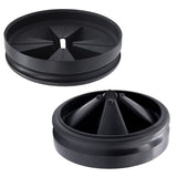 3 3/8" Garbage Disposal Splash Guard Sink Baffle QCB-AM Replacement for InSinkErator Evolution Series, Upgraded Funmit Removable Quiet Collar Drain Plugs, Garbage Disposer Accessories, Black