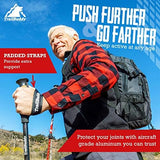 TrailBuddy Trekking Poles - Lightweight, Collapsible Hiking Poles for Snowshoe & Backpacking Gear - Pair of 2 Walking Sticks for Hiking, 7075 Aluminum with Cork Grip