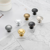 KOOFIZO Round Cabinet Knobs Oil Rubbed Bronze Cabinet Pulls, Dia. 1-1/4 Inch, 10 Pack Bronze Drawer Knobs for Kitchen Cabinets 1960 Drawers Dresser Cupboard Bedroom Bathroom