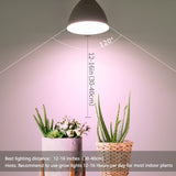 Necgemlex Smart LED Grow Light Bulbs with Remote Controller, Sun Simulation Mode, Built-in Auto Timer, A21/A70 E26/E27 9W Dimmable Full Spectrum Intelligent Plant Grow Bulbs for Indoor Plants, 4 Pack
