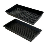 ILITING 1020 Trays Set - 5 Pack (10 Pcs) Durable 1020 Mesh Tray and No-Hole Tray, Ideal Soil Blocking Trays for Seedlings, Microgreens, and Hydroponics, Heavy-Duty
