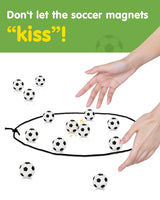 Nevzan Soccer Magnetic Game with String & 20 Football-Shaped Stones