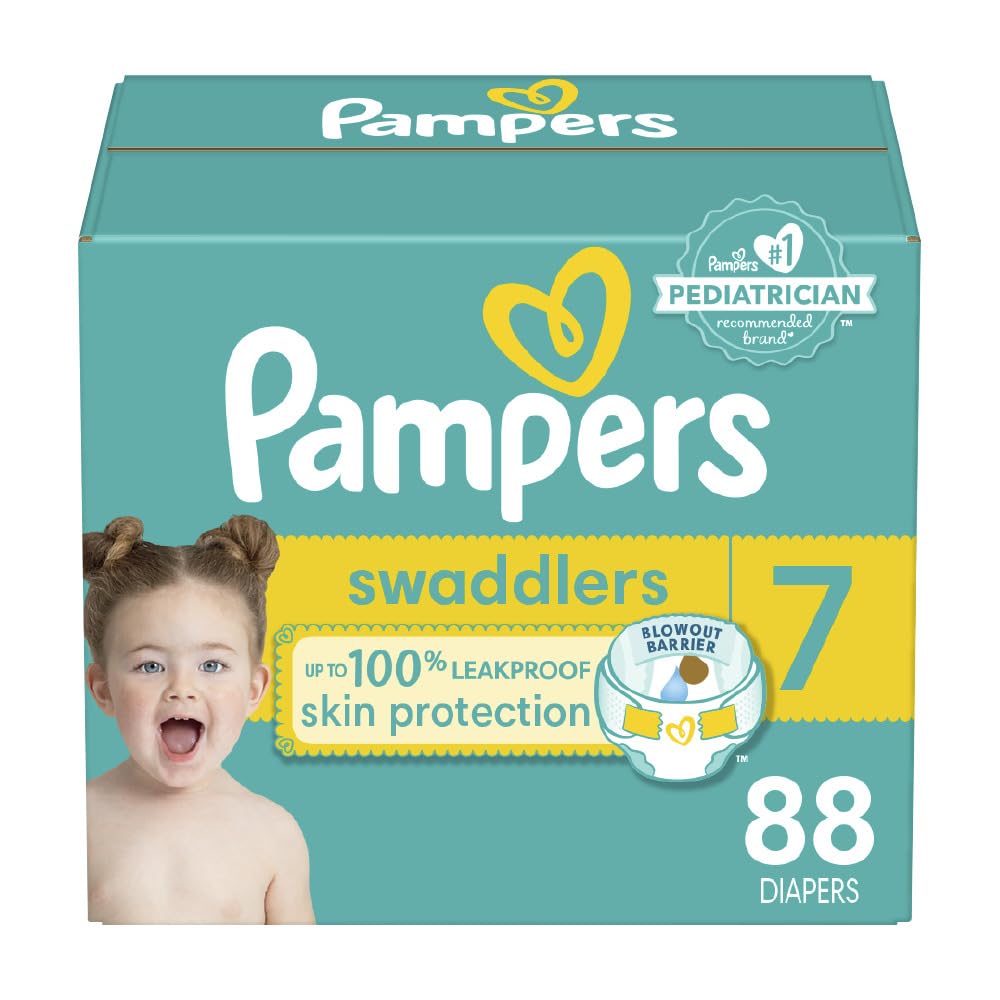 Pampers Baby Diapers - Swaddlers - Size 4, 66 Count, Ultra Absorbent Disposable Infant Diaper