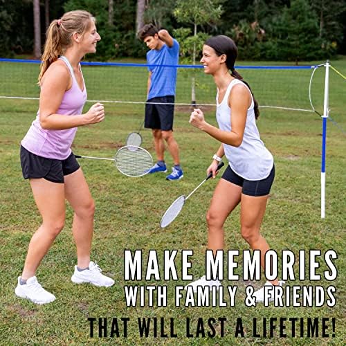 Franklin Sports Volleyball and Badminton Set