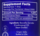 Frankincense Essential Oil, Food Grade, for Face – 100% Pure, Frankincense, Resin, Oil, Boswellia Serrata, Edible, by Zongle Therapeutics, 4 OZ