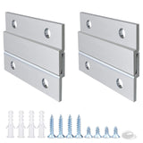 French Cleat Heavy Duty, Aluminum French Cleat, Headboard Wall Mounting Brackets with Screws, Heavy Mirror Mounting Hardware (36 Inch-2 Pairs, Support 200 lbs)