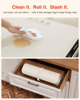 Warming Mat for Food, iTRUSOU Electric Warming Tray 99H Continuous Heat,7 Temp Settings,Patented Full-Surface Heating,°F/°C Switch,Flexible Roll-Up Food Warmers for Parties Buffet,Everyday Use