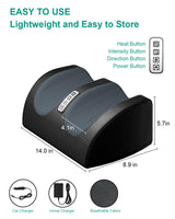 LINGTENG Shiatsu Foot Massager Machine with Heat, Foot and Calf Massager with Massage Roller, Deep Tissue Massager for Plantar Fasciitis, Pain Relief, Promotes Blood Circulation, Gifts for Women & Men