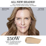 Lancôme Teint Idole Ultra Wear Buildable Full Coverage Foundation - Longwear & Waterproof - Natural Matte Finish - 250W (Light to Medium Skin with Warm/Peachy Undertones), 1 Fl Oz