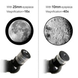 Gskyer Telescope, 70mm Aperture 400mm AZ Mount Astronomical Refracting Telescope for Kids Beginners - Travel Telescope with Carry Bag, Phone Adapter and Wireless Remote.
