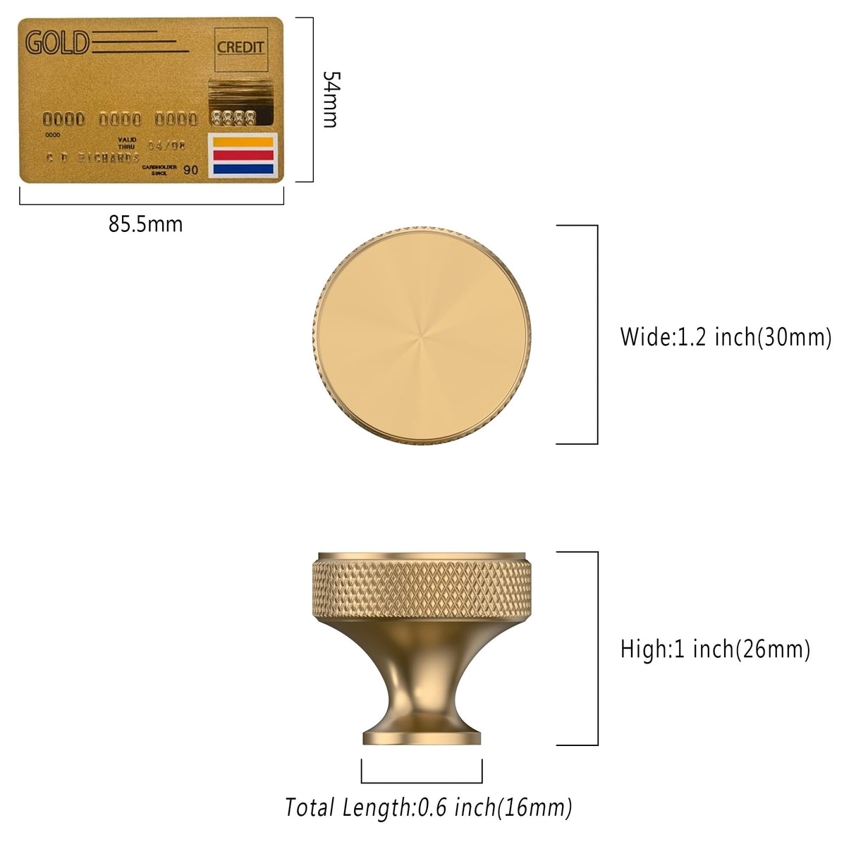 Coinkoly 10 Pack Champagne Bronze Cabinet Pulls Knurled Cabinet Knobs for Dresser Drawer Pulls Brass Cupboard Hardware for Cabinets CK0029
