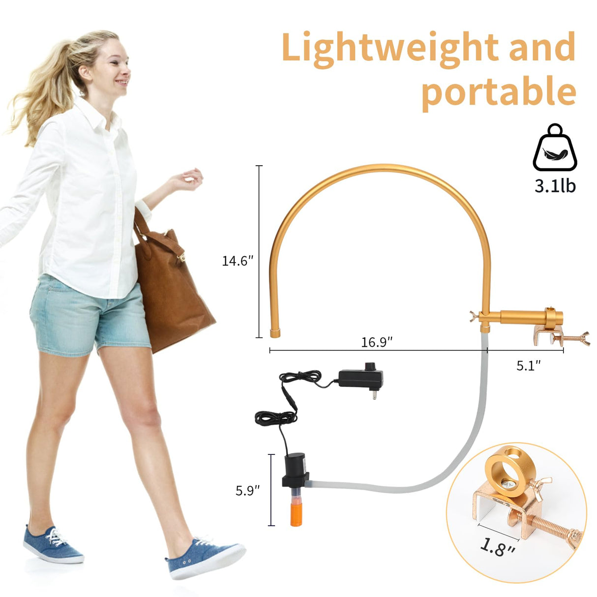 TooMiMo Portable Head Spa Waterfall Equipment, Adjustable Shampoo Bowl Water Circulation Rack, Scalp Massage Water Outlet Basin Attachment Rack for Salon and Home.