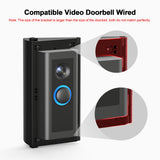 RIOVO Adjustable 30 to 55 Degree Doorbell Angle Mount Compatible with Video Doorbell 1st / 2st / 3st / 4st / (2020 Release), Replacement Angle Adjustment Adapter Mounting Bracket Wedge Kit