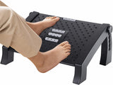 Foot Rest, Adjustable Height Foot Rest for Under Desk at Work, Ergonomic Foot Stool Under Desk for Office, Under Desk Footrest with Large Roller Massage, Comfortable Foot Stool for Pressure Relief