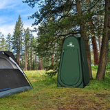 Pop Up Pod - Privacy Shower Tent, Dressing Room, or Portable Toilet Stall with Carry Bag for Camping, Beach, or Tailgate by Wakeman Outdoors