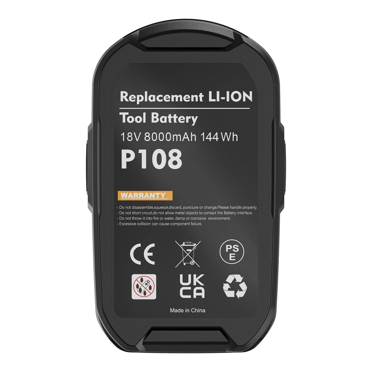 Upgraded 8.0Ah 2Packs P108 18V Battery Compatible with Ryobi 18V ONE+ Battery Replacement P102 P103 P104 P105 P107 P109 P122 PBP002 PBP003 PBP004 PBP005 RB18L50 Cordless Tool Batteries with Indicator