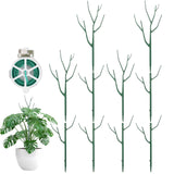 Qaobo 10 Pack Stackable Plant Support Stakes, Climbing Plant Support Structures for Monstera, Pothos, Philodendron Garden Plant Stakes for Indoor Outdoor Plants