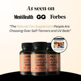 Ourea Carotenoid Golden Glow Tanning Pills (30 Capsules) Tan Pills for Men and Women Supplements - 3 in 1 Blend - Enhance Skin Tone & Support Wellness - Supplement for Adults
